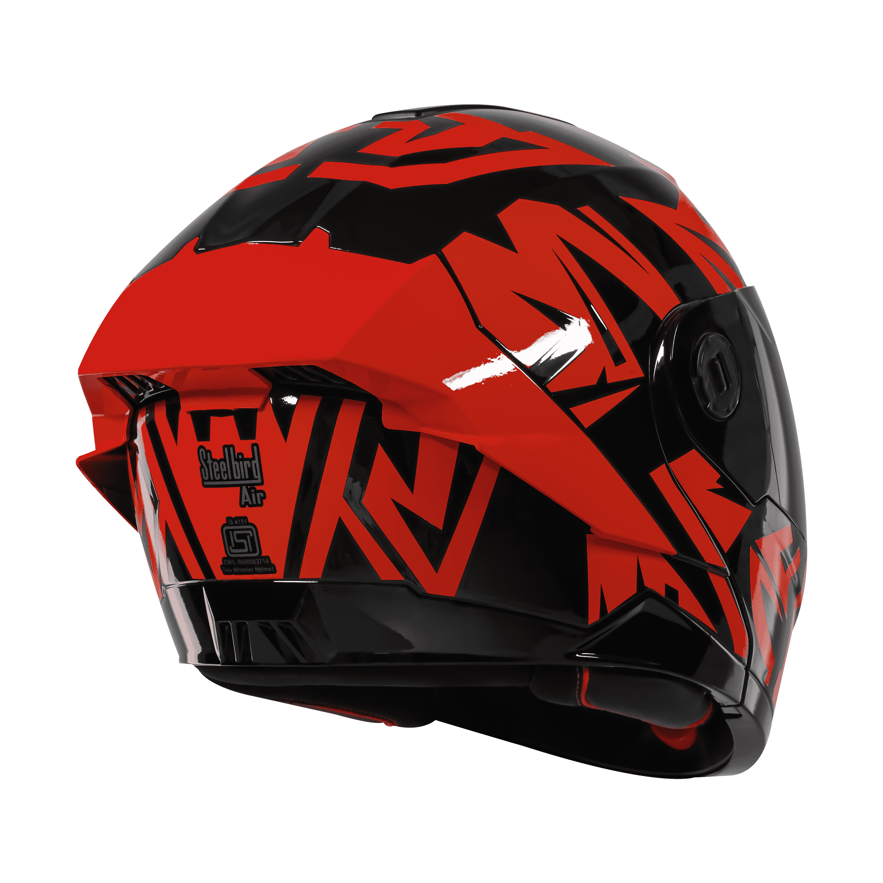 SBA-8 ISS WARRIOR GLOSSY BLACK WITH RED